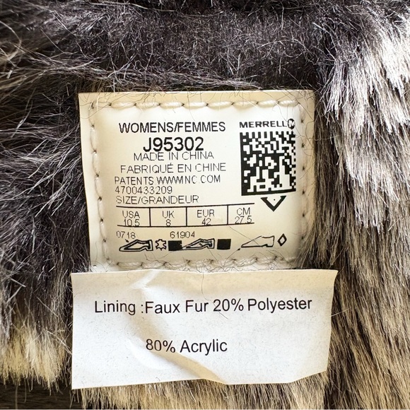 Merrell Dark Brown Quilted Winter Boots - Picture 8 of 9